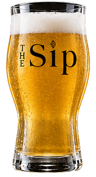 The Sip branded glass recreated to represent Lager